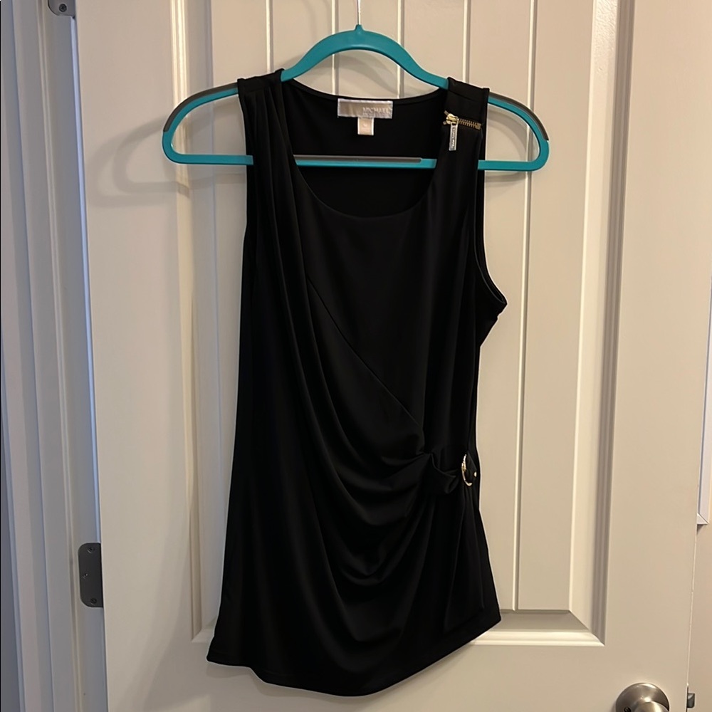 Michael Kors Elegant Black Sleeveless Top